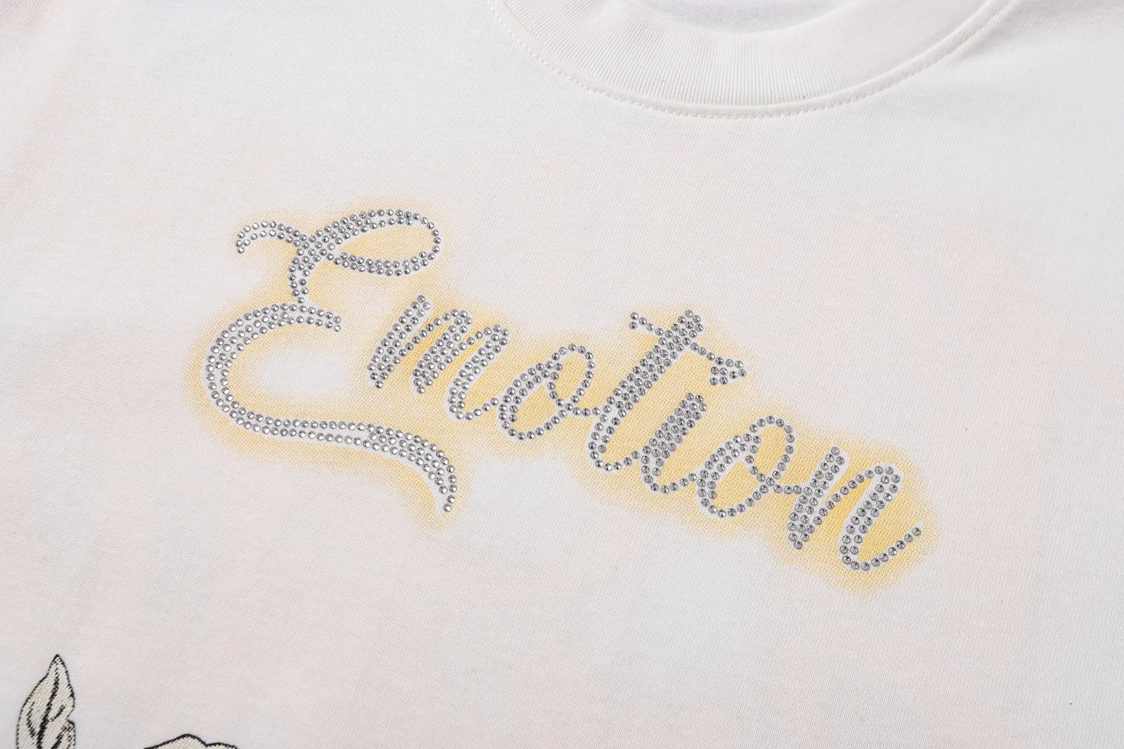 E 8129#Cream White/ ｜ MIXED EMOTION In Stock （ ）+ T （fabric):32 Sizes（size）：S-M L X L ： （colour）：Cream White/ 👉
